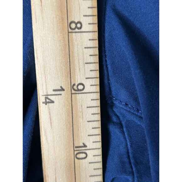 Talbots The Weekend Chinos Dark Blue Size 8 Cotton Blend Straight Leg Mid Rise - Picture 11 of 13